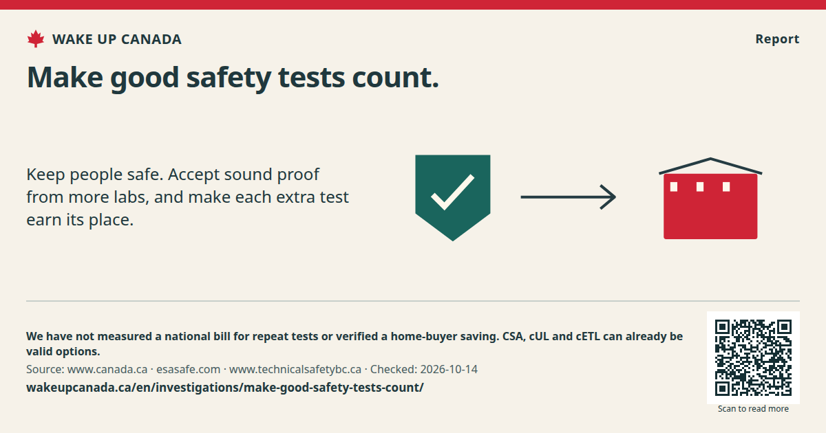 Make good safety tests count.