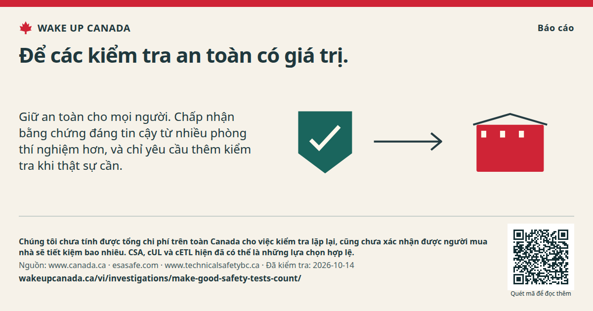 Để các kiểm tra an toàn có giá trị.
